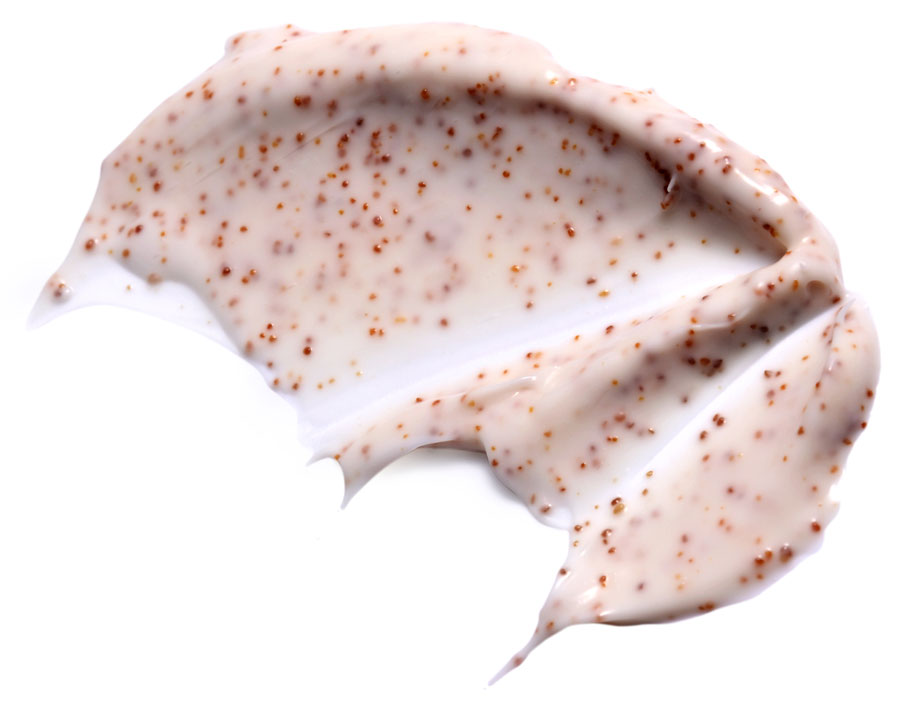 Routine gezichtsverzorging scrub