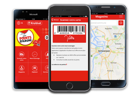 Connecter la carte de fidélité à votre portable