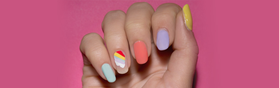 How to Rainbow Nails
