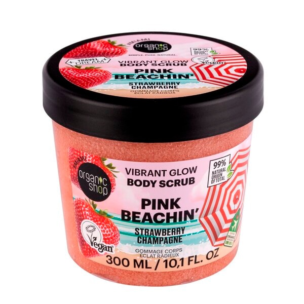 Organic Shop Pink Beachin' Vibrant Glow Bodyscrub