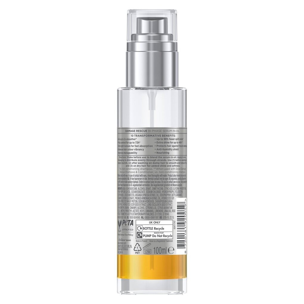 Dove Scalp + Hair Therapy Damage Rescue Bi-phase Serum-in-Oil