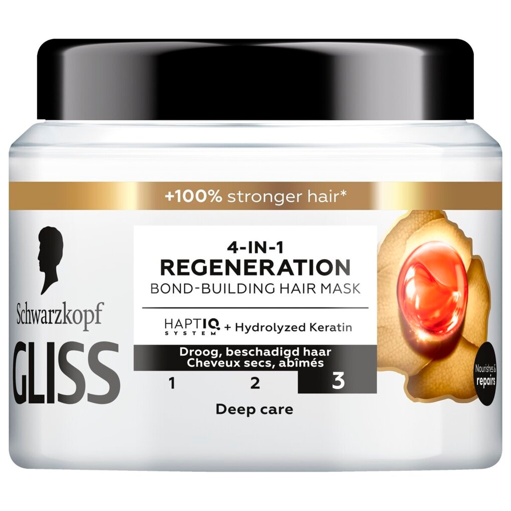 Gliss Masque Capillaire Total Repair 4-en-1 Regeneration Bond-Building