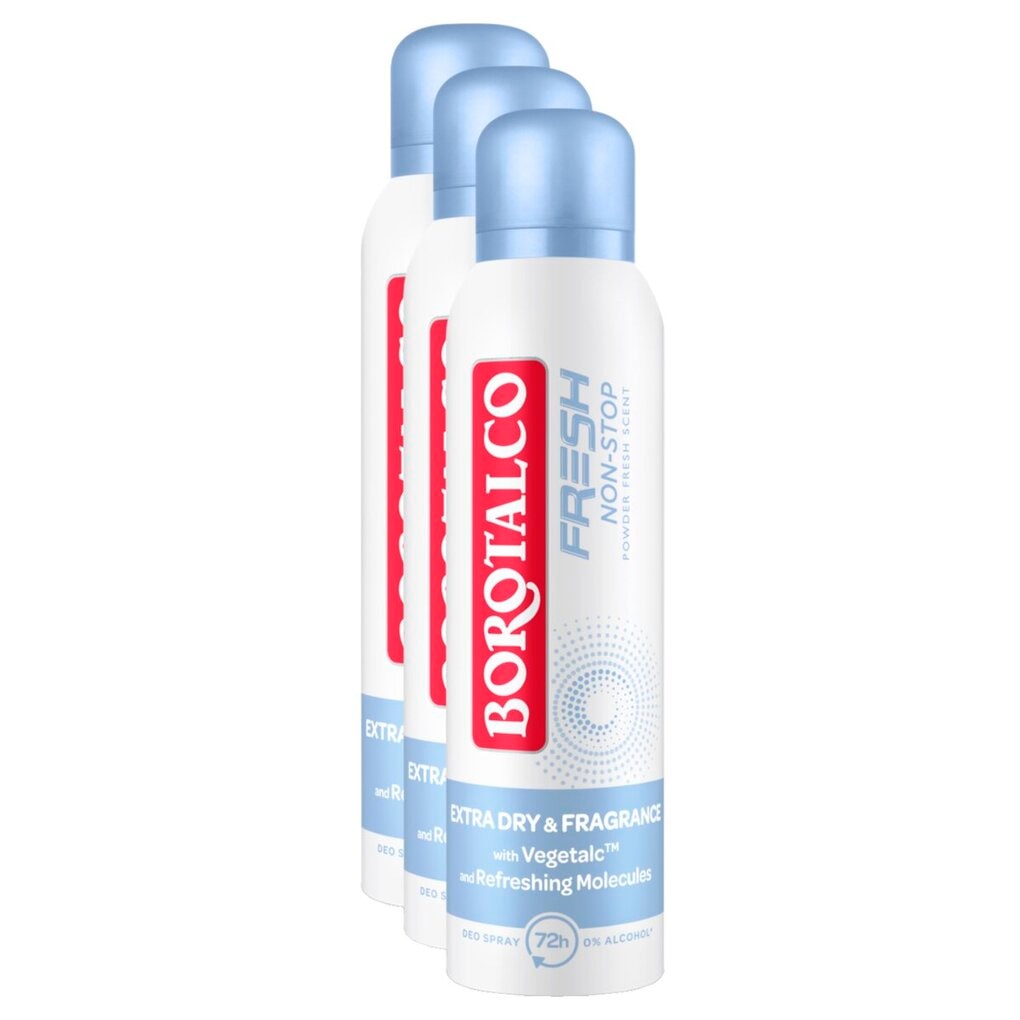 Borotalco Fresh Non-Stop Talc Deodorant Spray
