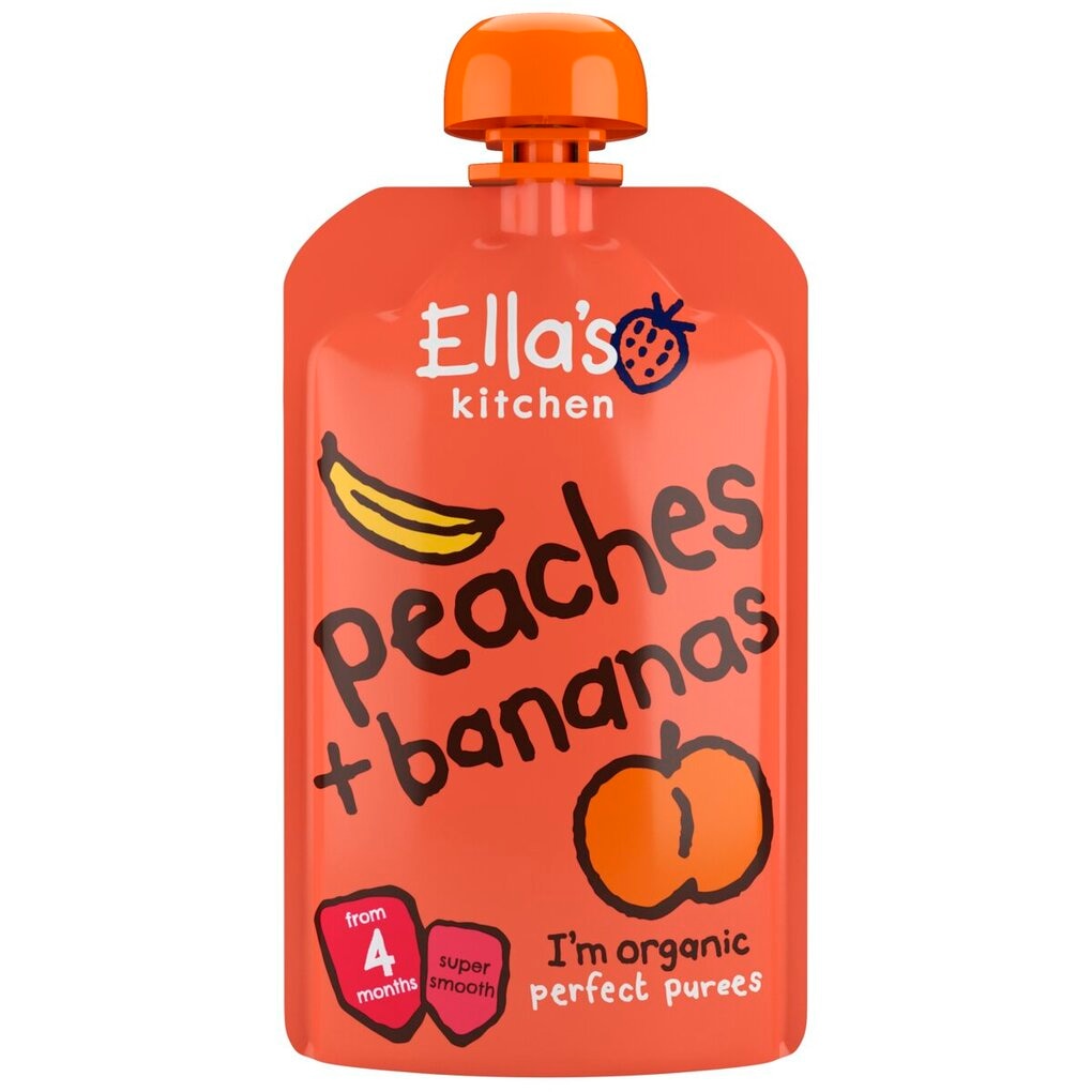 Ella's Kitchen 4+M Perziken En Bananen Pureehapje