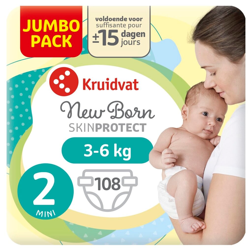 Kruidvat 2 NewBorn Mini Luiers Jumbopack