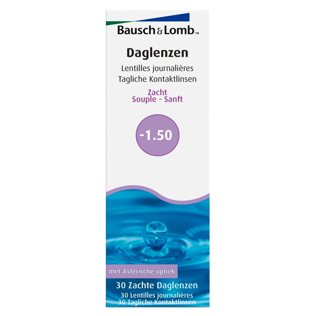 Bausch + Lomb -1.50 Zachte Daglenzen
