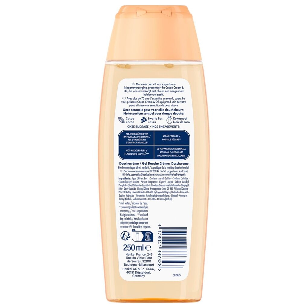 Fa Crème de Douche Cream & Oil Cacao