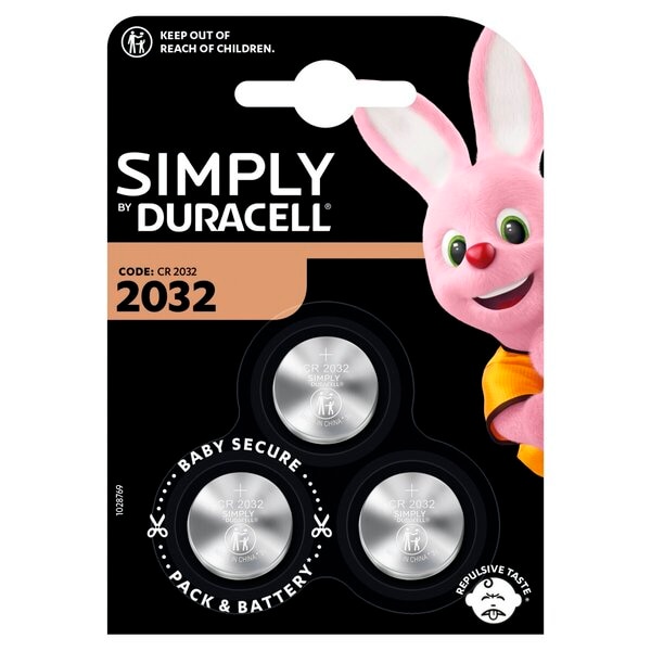 Duracell Piles Bouton CR2032