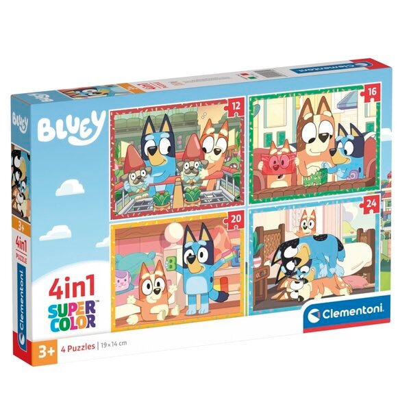 Clementoni Puzzle 4-en-1 Bluey
