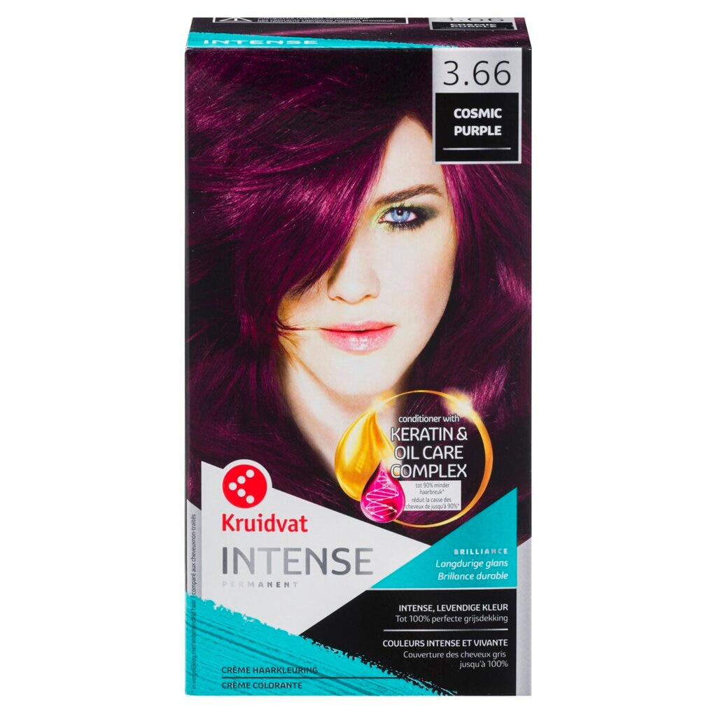 Kruidvat Crème Colorante 3.66 Intense Cosmic Purple Kruidvat Crème Colorante 3.66 Intense Cosmic Purple