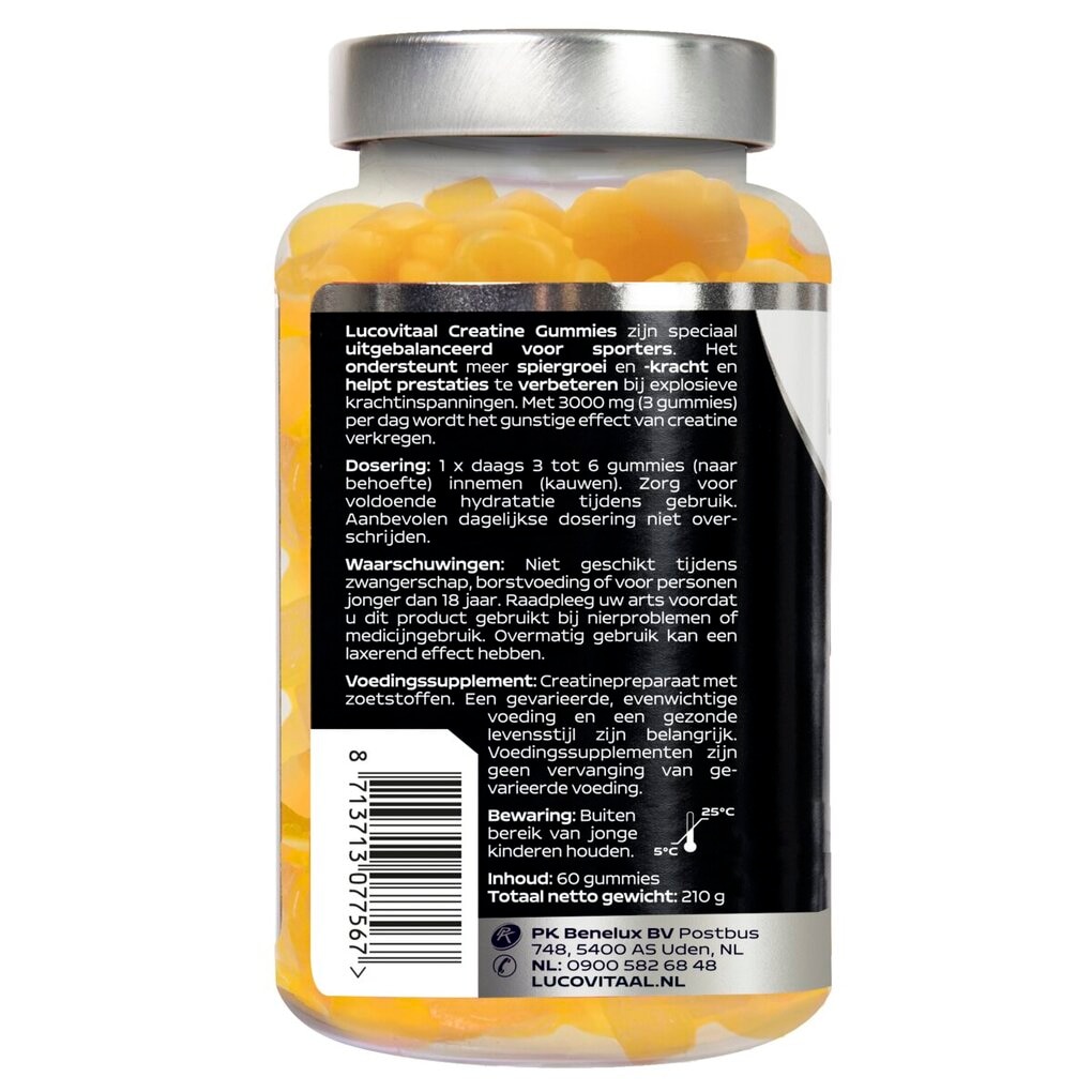 Lucovitaal 3000mg Creatine Monohydraat Gummies