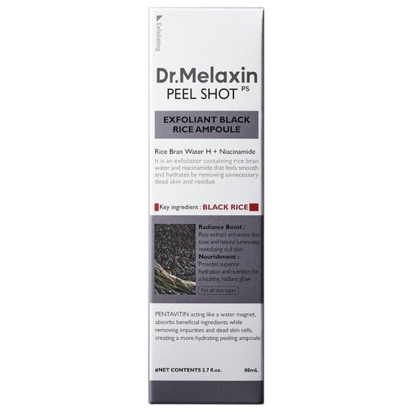 Dr. Melaxin Peel Shot Exfoliant Black Rice Ampoule