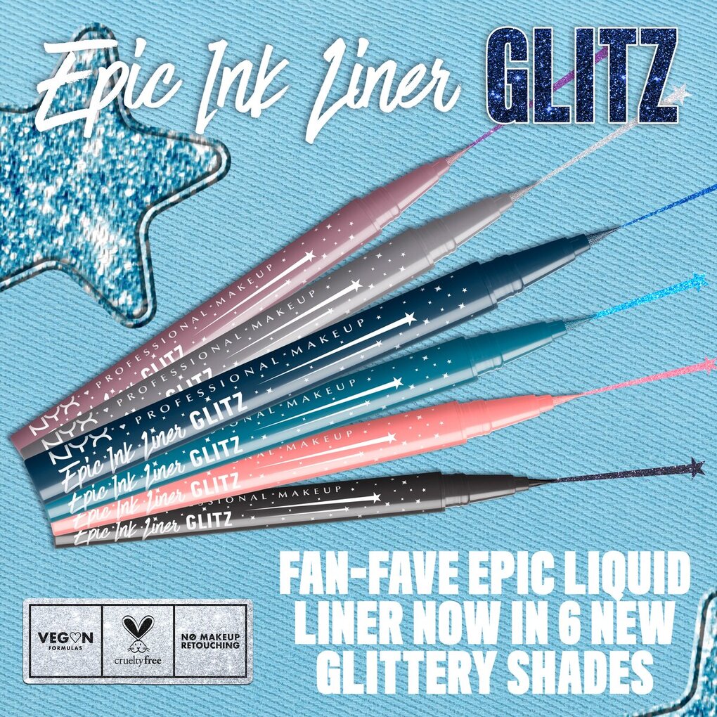 NYX Professional Makeup Eye-Liner Epic Ink Liner Glitz Tapered Twinkle 01