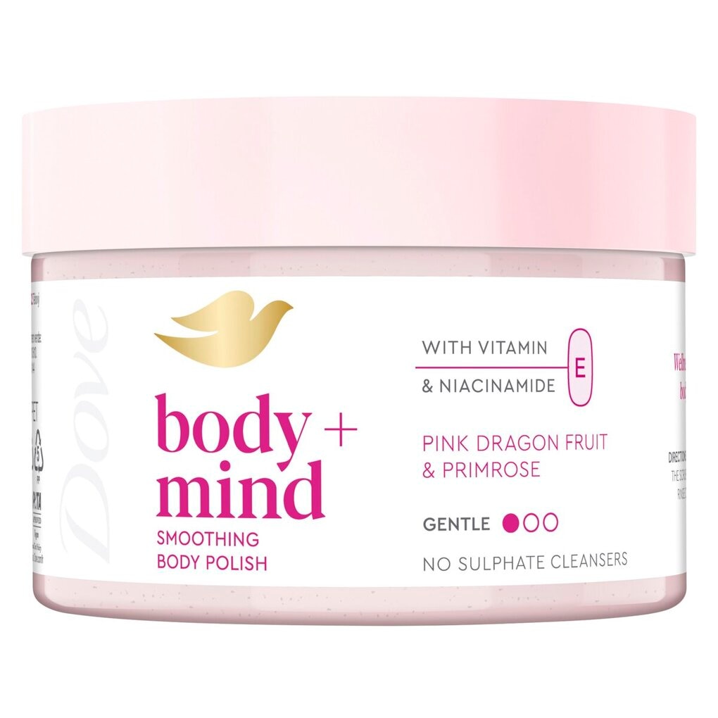 Dove Body+Mind Smoothing Body Polish Pink Dragon Fruit & Primrose Dove Body+Mind Smoothing Body Polish Pink Dragon Fruit & Primrose