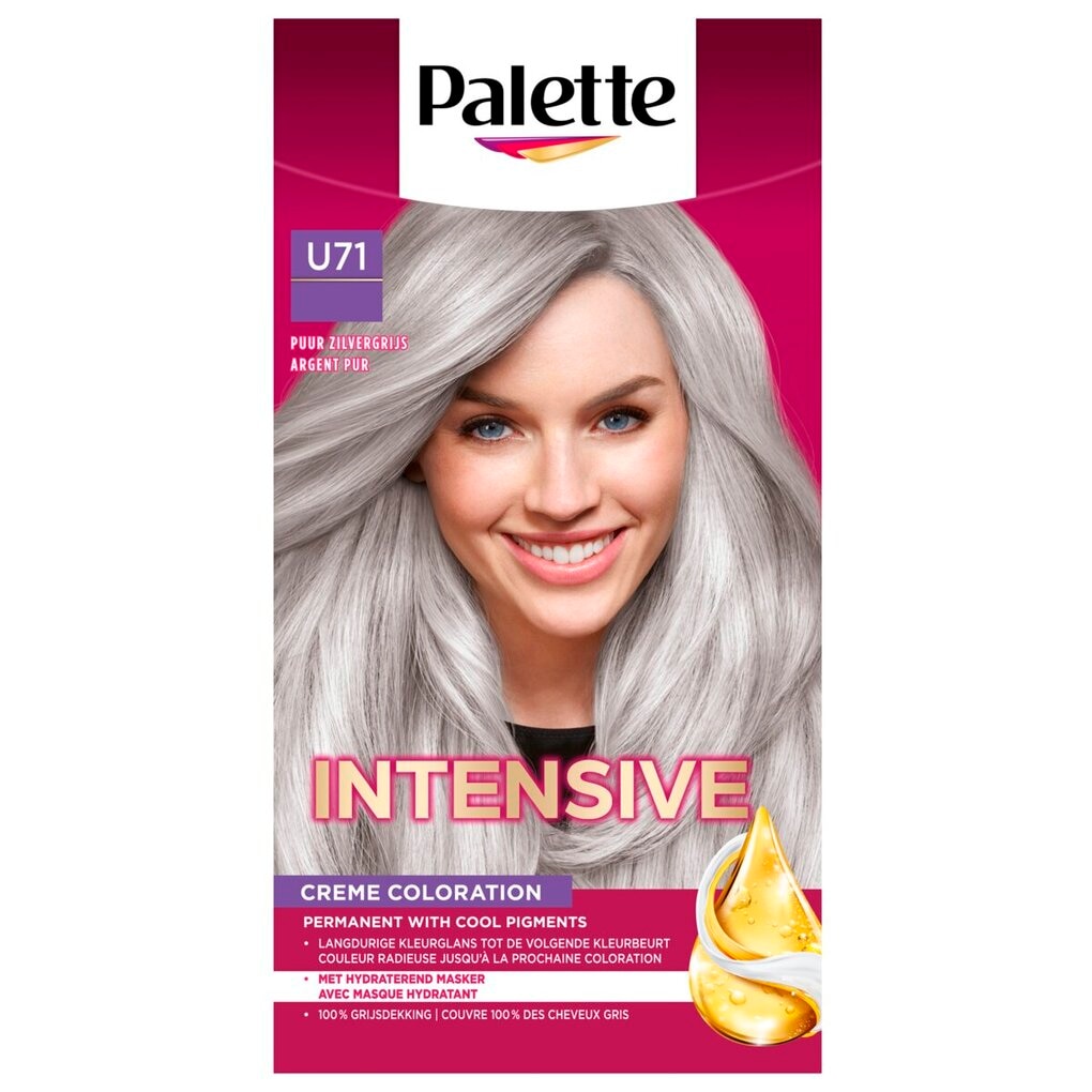 Poly Palette Intensive Oil-Care Color U71 Puur Zilvergrijs Haarverf