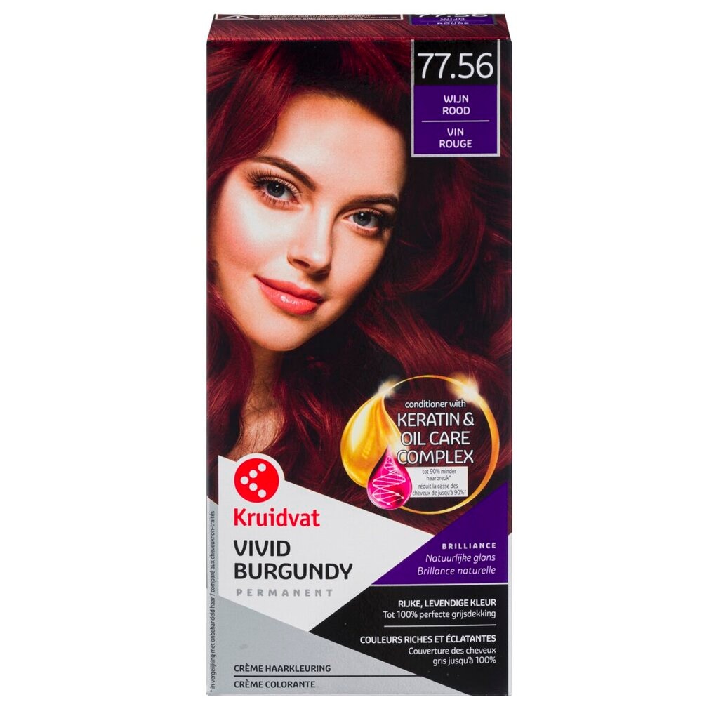 Kruidvat 77.56 Vivid Burgundy Crème Haarkleuring