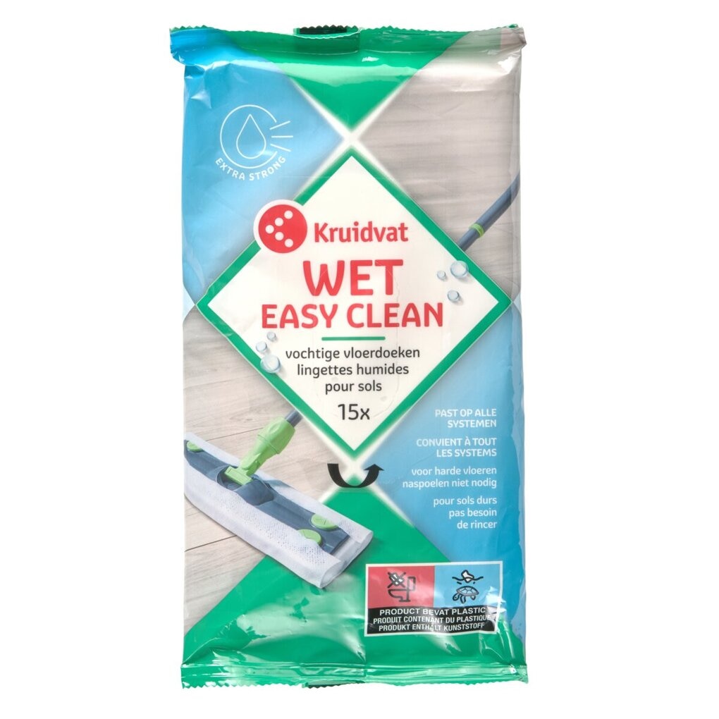 Kruidvat Easy Clean Lingettes Humides pour Sols
