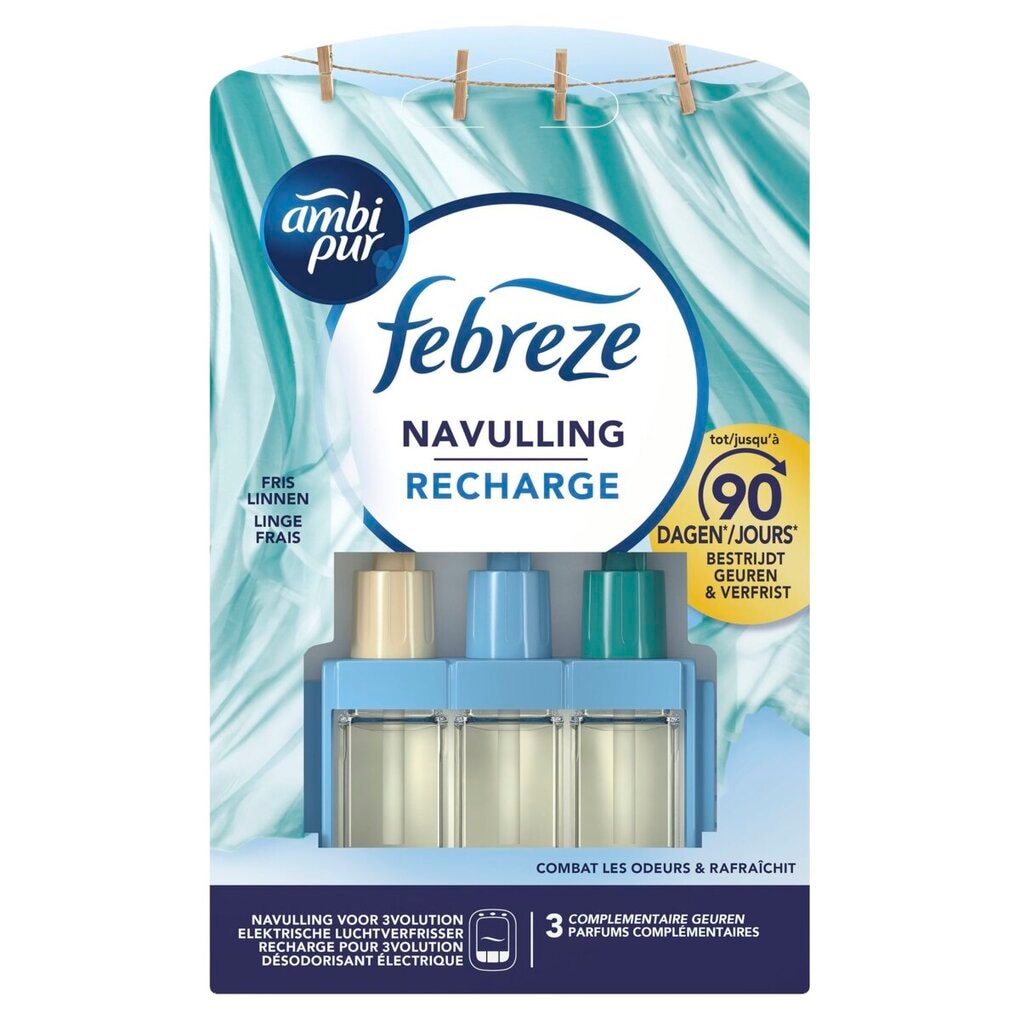 Ambi Pur Recharge 3Volution Désodorisant Électrique Linge Frais