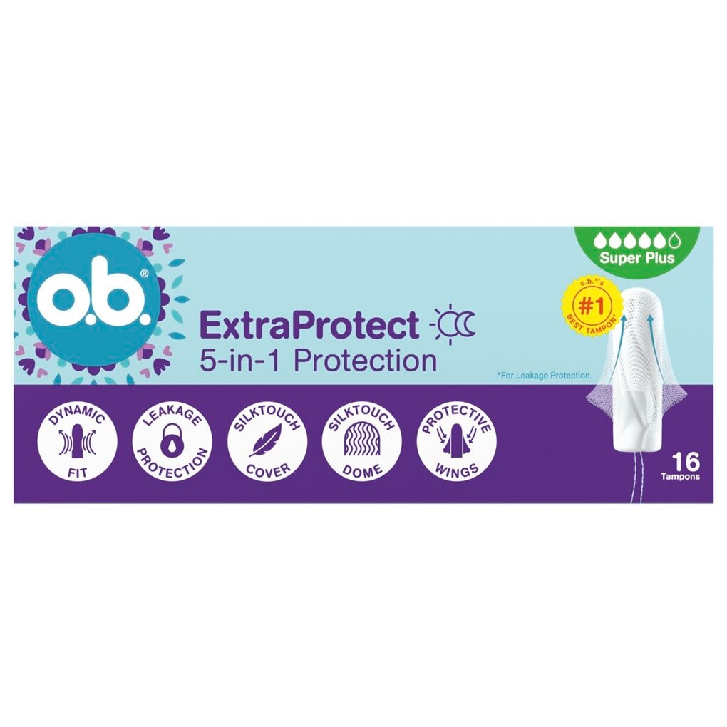 o.b. ExtraProtect Super + Comfort Tampons