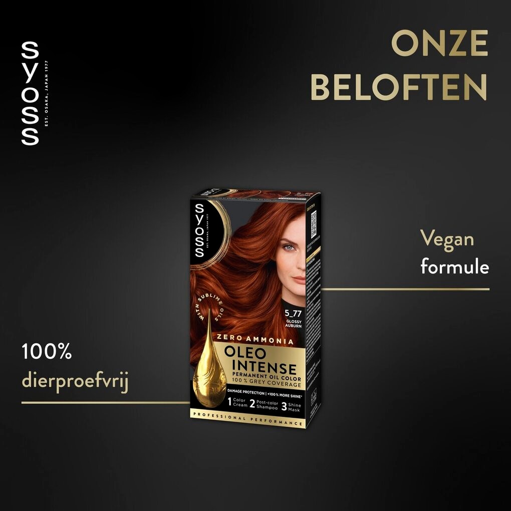 Syoss Oleo Intense 5-77 Koperrood Permanente Haarkleuring