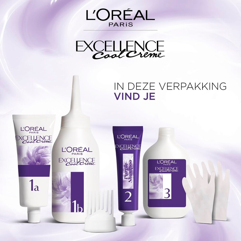 L'Oréal Paris Excellence Cool Crème 8.11 Ultra Licht Asblond Permanente Haarkleuring