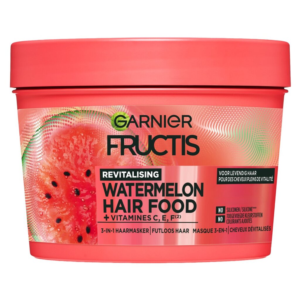Garnier Fructis Watermelon Hair Food 3-in-1 Haarmasker Garnier Fructis Watermelon Hair Food 3-in-1 Haarmasker