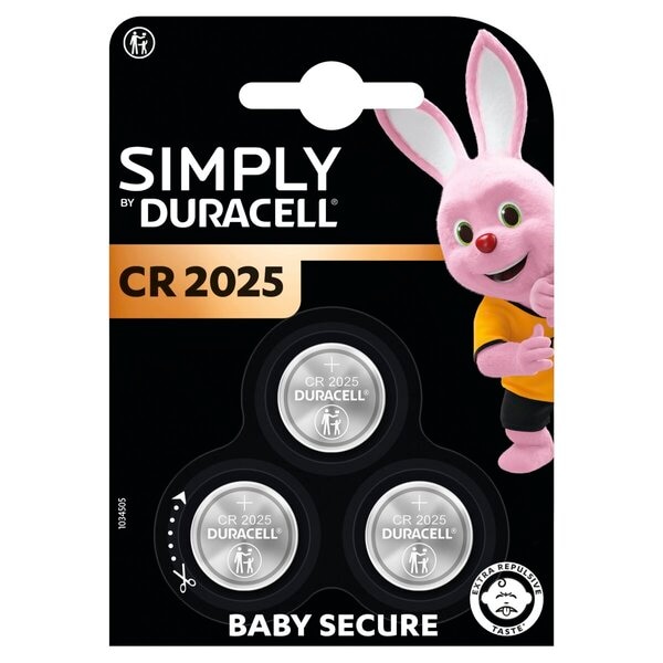 Duracell Piles Boutons CR2025