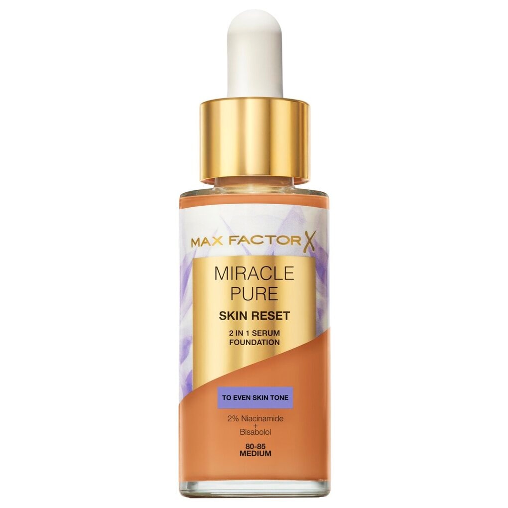 Max Factor Fond de Teint Sérum 2-en-1 Miracle Pure Skin Reset 60-80 Light to Medium