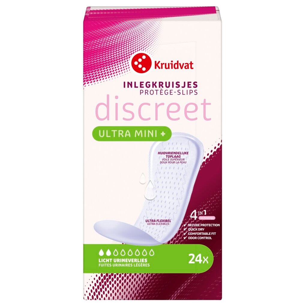 Kruidvat Discreet Ultra Mini+ Inlegkruisjes