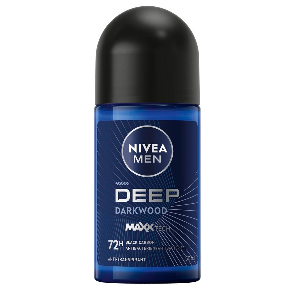 NIVEA Men Deep Black Carbon Dark Wood Antitranspirant Roller NIVEA Men Deep Black Carbon Dark Wood Antitranspirant Roller