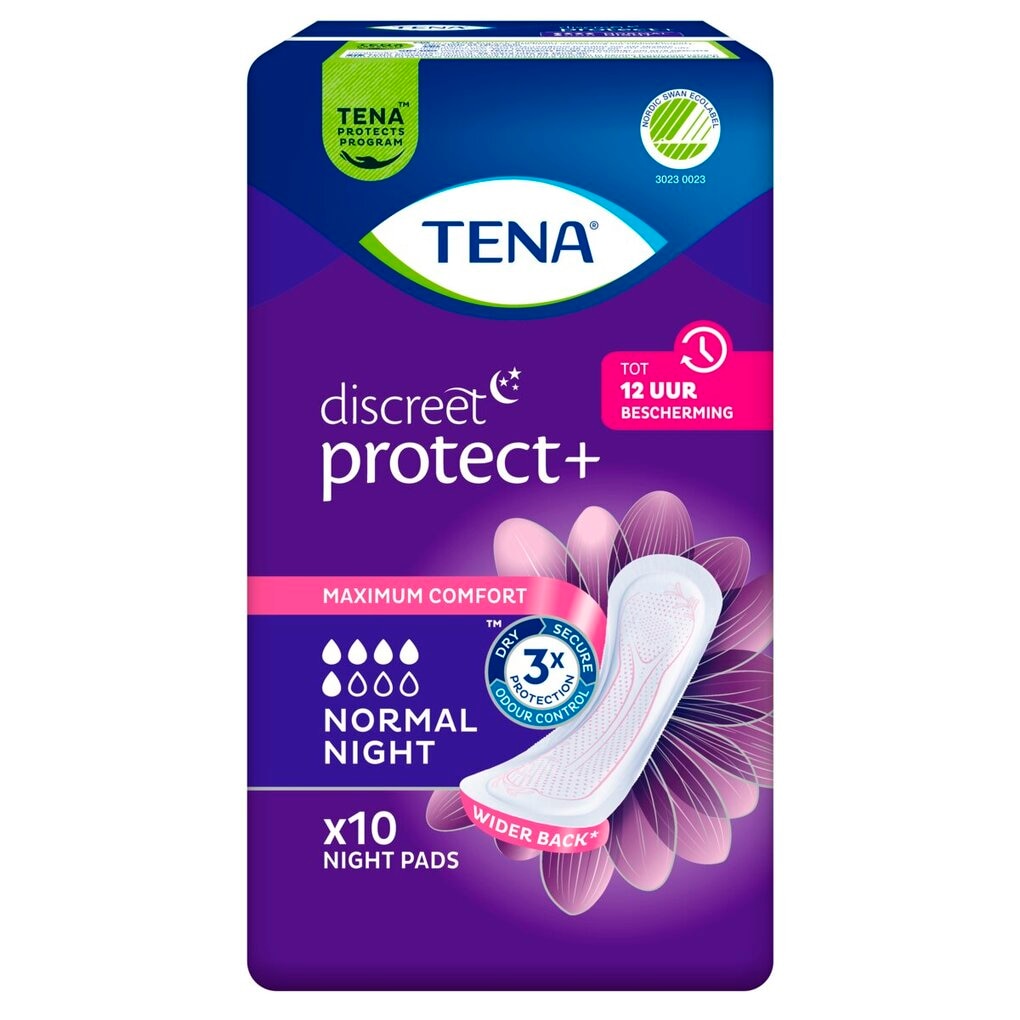Tena Discreet Protect+ Normal Night Verbanden