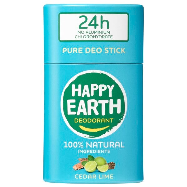 Happy Earth Deo Stick Cedar Lime