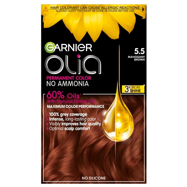 Garnier Olia 5.5 Mahonie Lichtbruin Permanente Haarkleuring