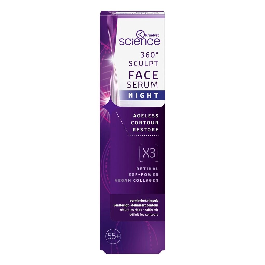 Kruidvat Science Sérum de Nuit Visage 360° Sculpt Kruidvat Science Sérum de Nuit Visage 360° Sculpt