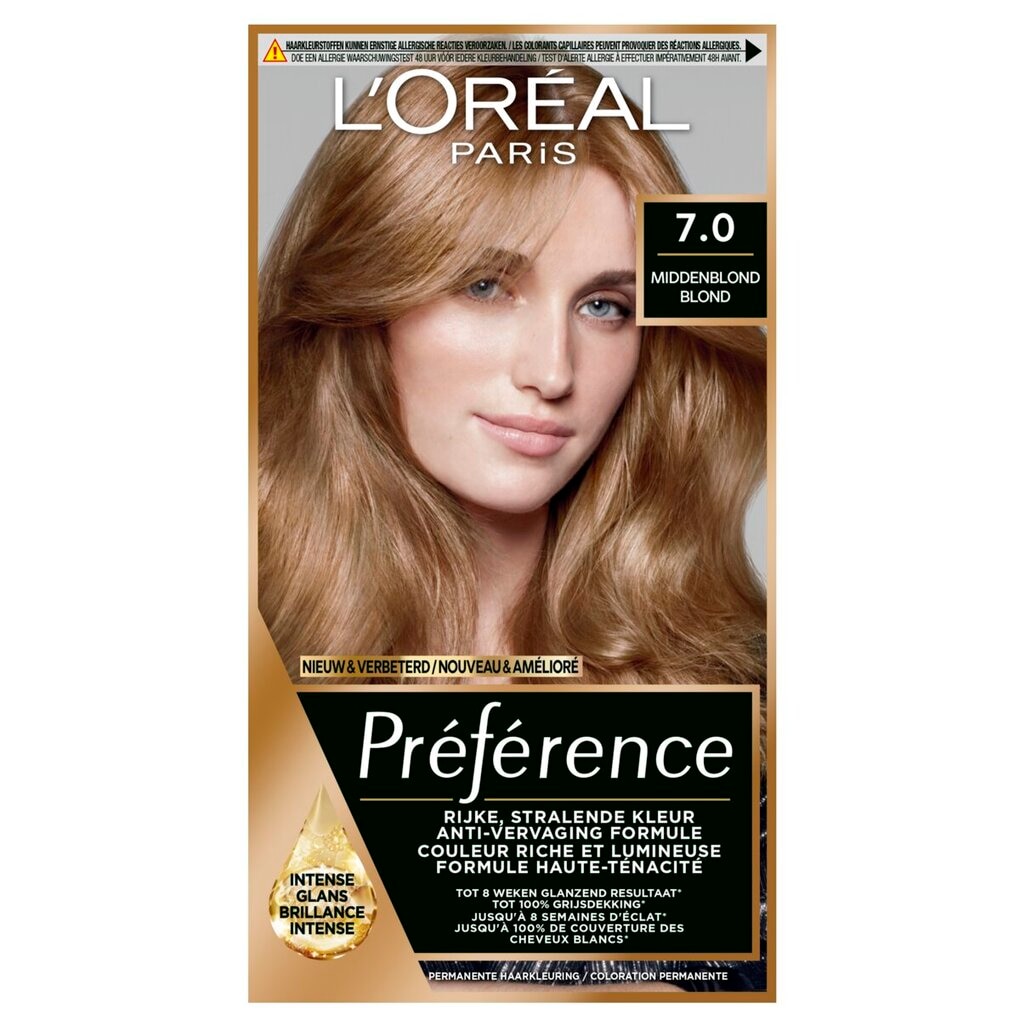 L'Oréal Paris Crème Colorante Préférence 7 Vienne Blond
