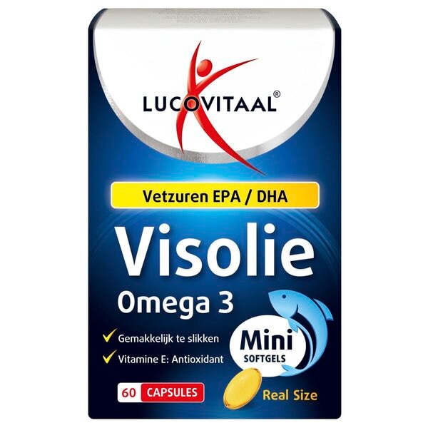 Lucovitaal Capsules Minis d'Huile de Poisson Oméga-3