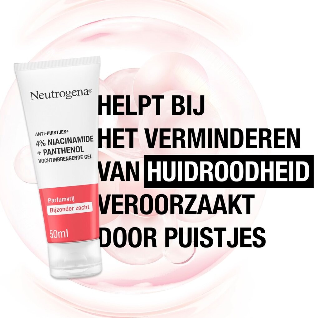 Neutrogena Anti-Puistjes+ 4% Niacinamide + Parfumvrije Vochtinbrengende Gel