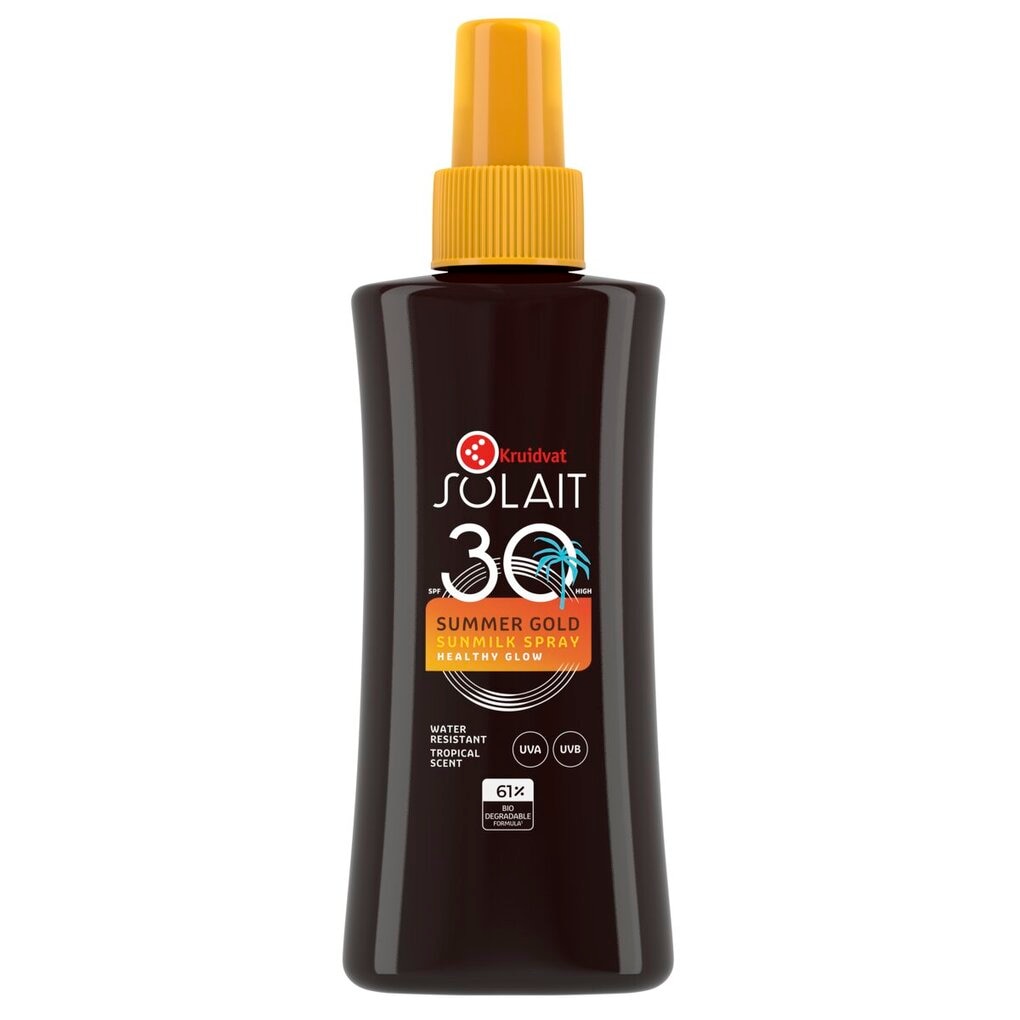 Kruidvat Solait Sun Milk Spray Summer Gold FPS 30 High
