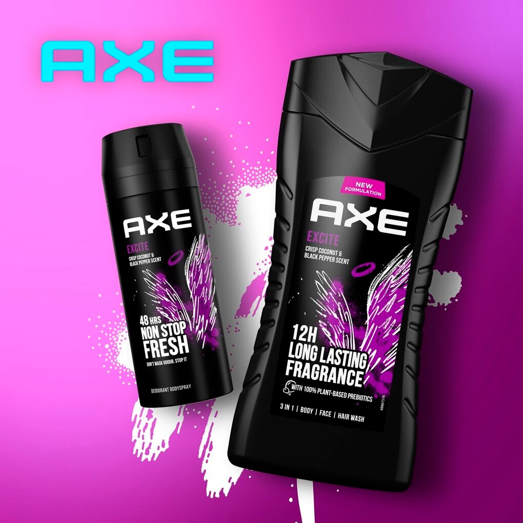 Axe Excite 3-In-1 Douchegel en Shampoo
