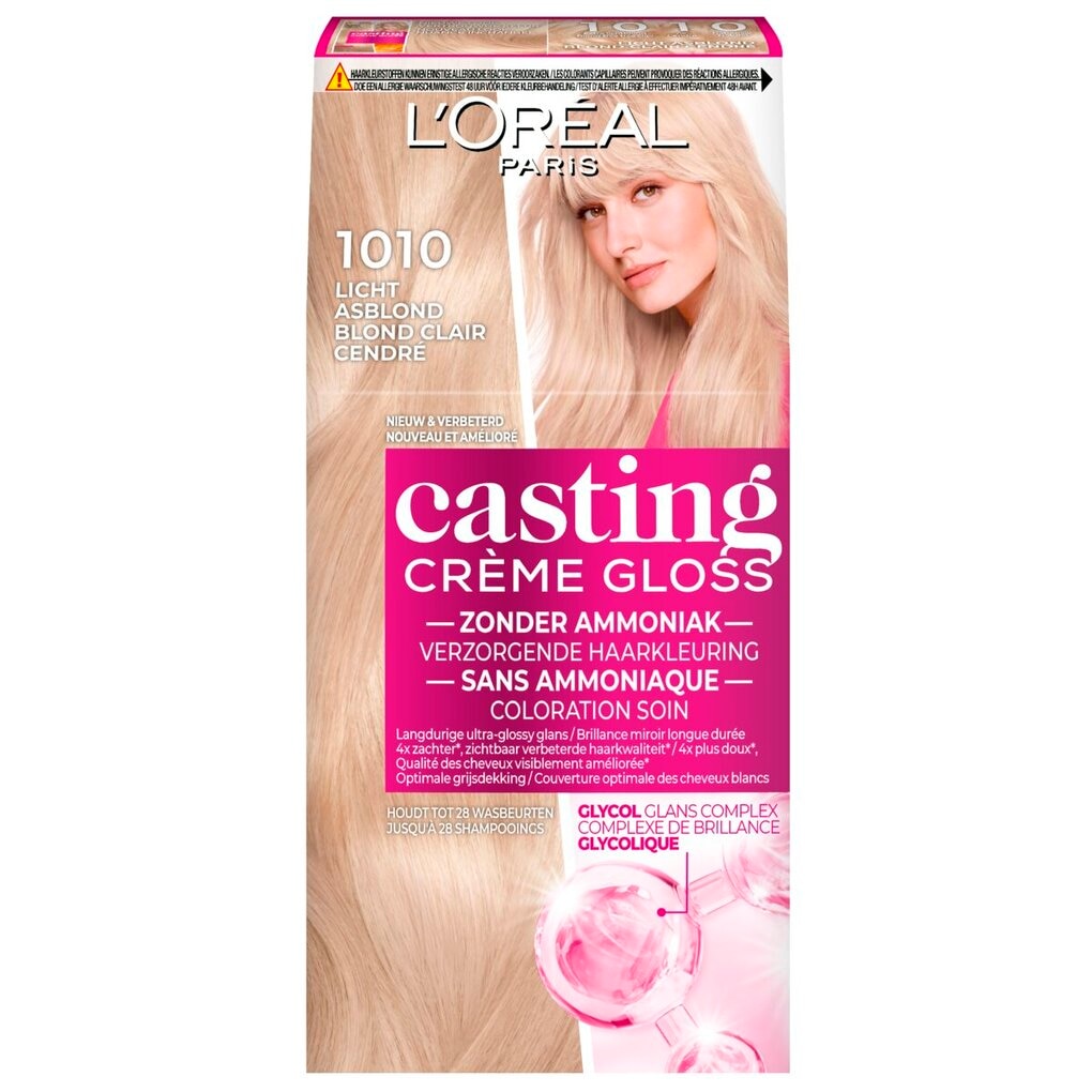 L'Oréal Paris Casting Crème Gloss 1010 Licht Asblond Verzorgende Haarkleuring