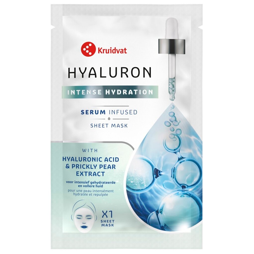 Kruidvat Hyaluron Intense Hydration Serum Infused Sheet Mask