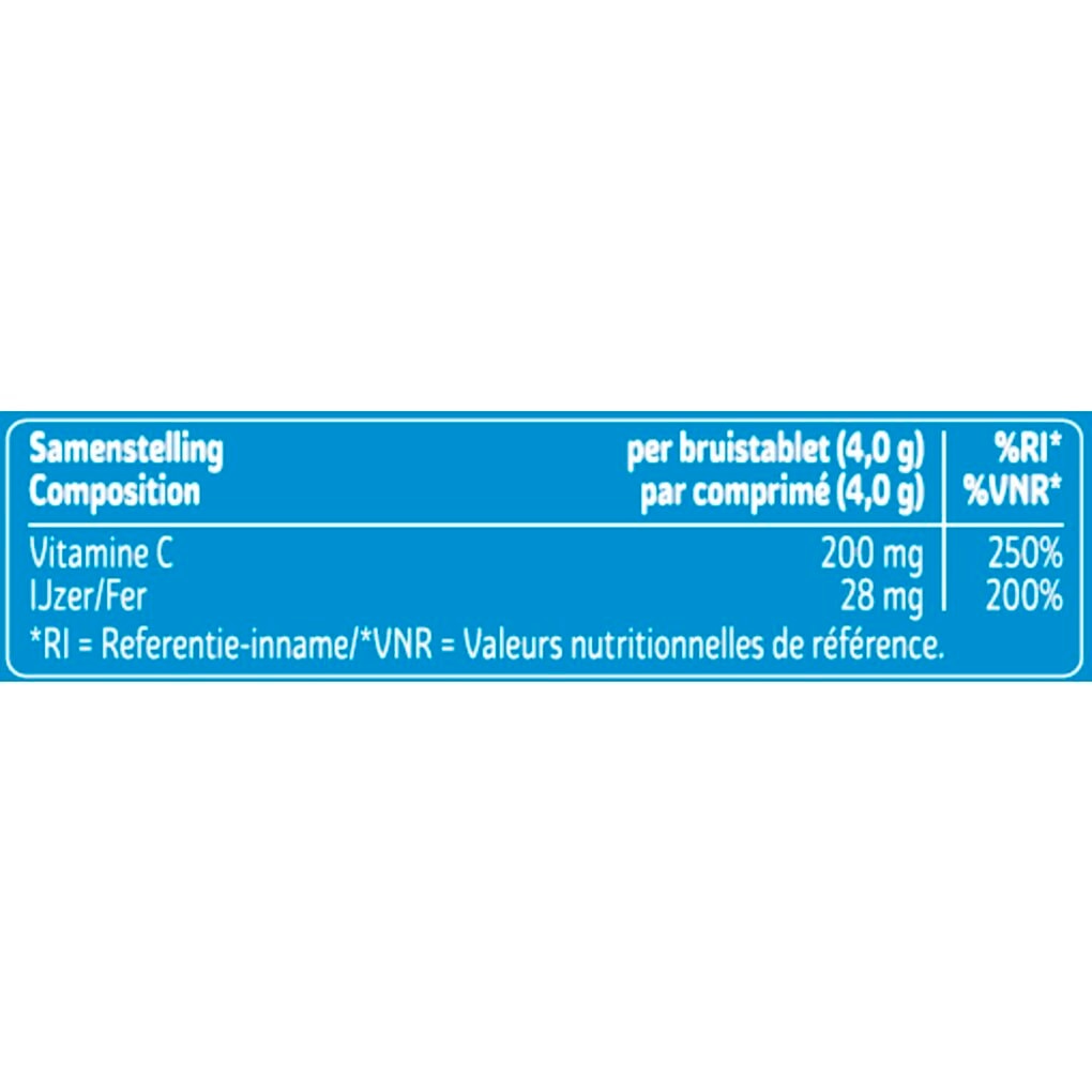 Kruidvat IJzer + Vitamine C Bruistabletten