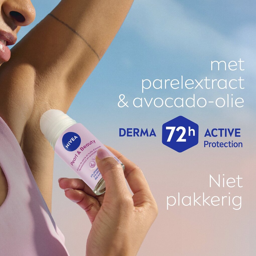 NIVEA Déodorant Bille Anti-Transpirant Pearl & Beauty