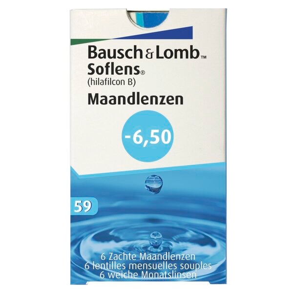 Bausch & Lomb Lentilles Mensuelles -6.50