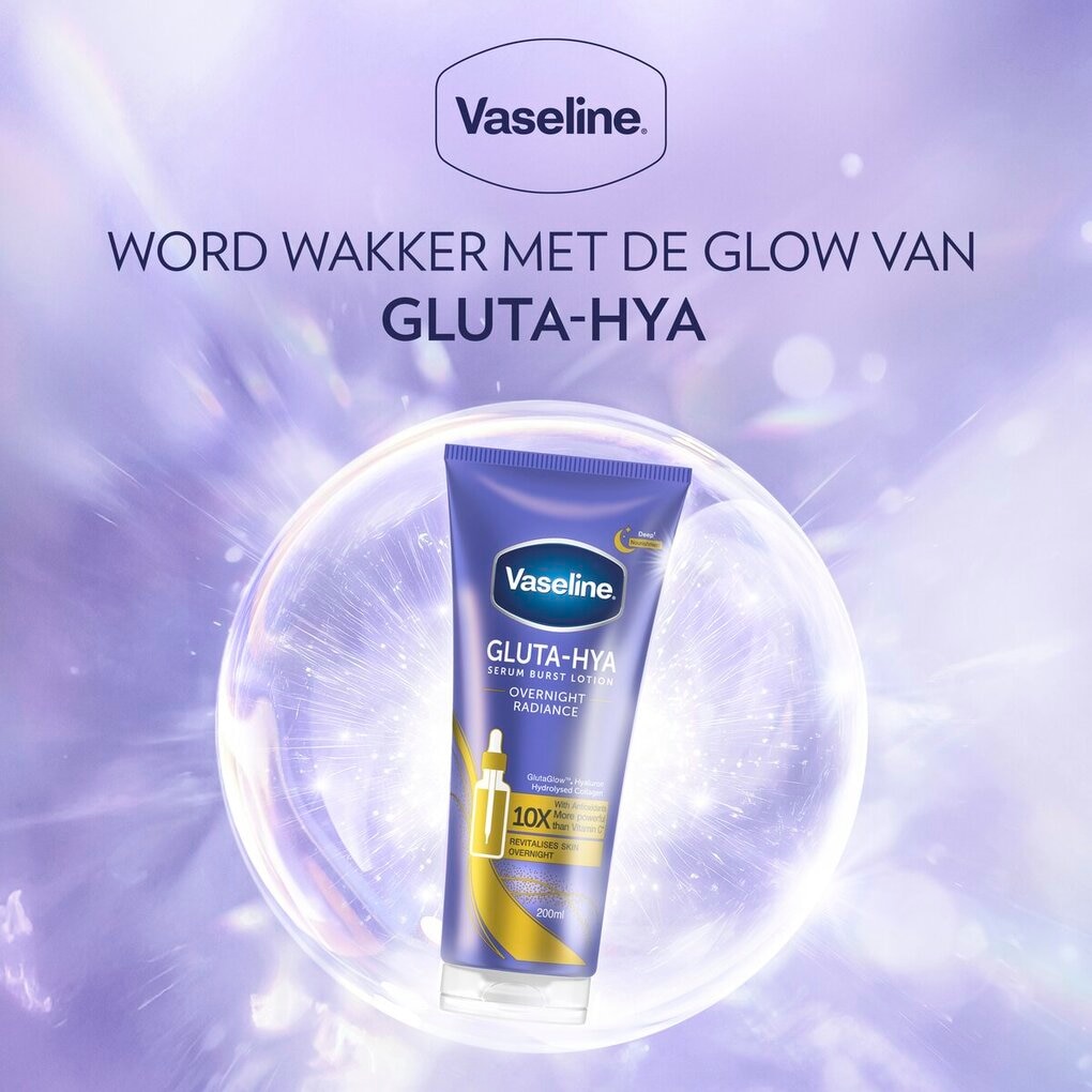 Vaseline Serum Burst Lotion Overnight Radiance Gluta-Hya