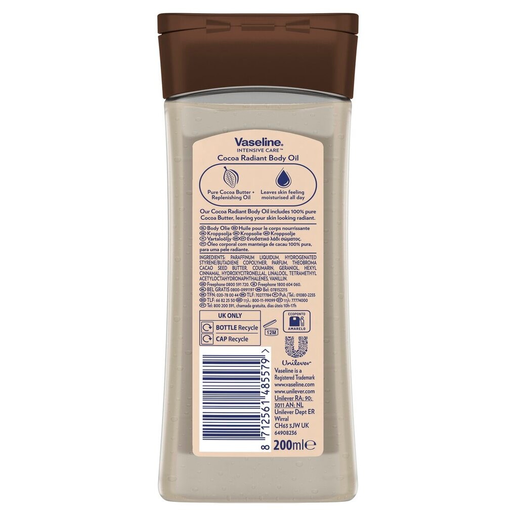 Vaseline Intensive Care Cocoa Radiant Body Gel Oil