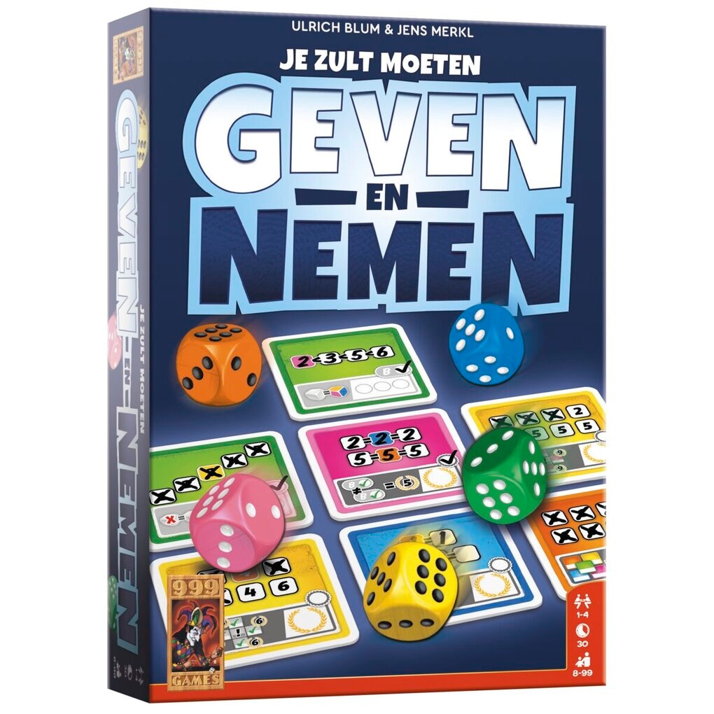 999 Games Jeu de Dés Geven en Nemen