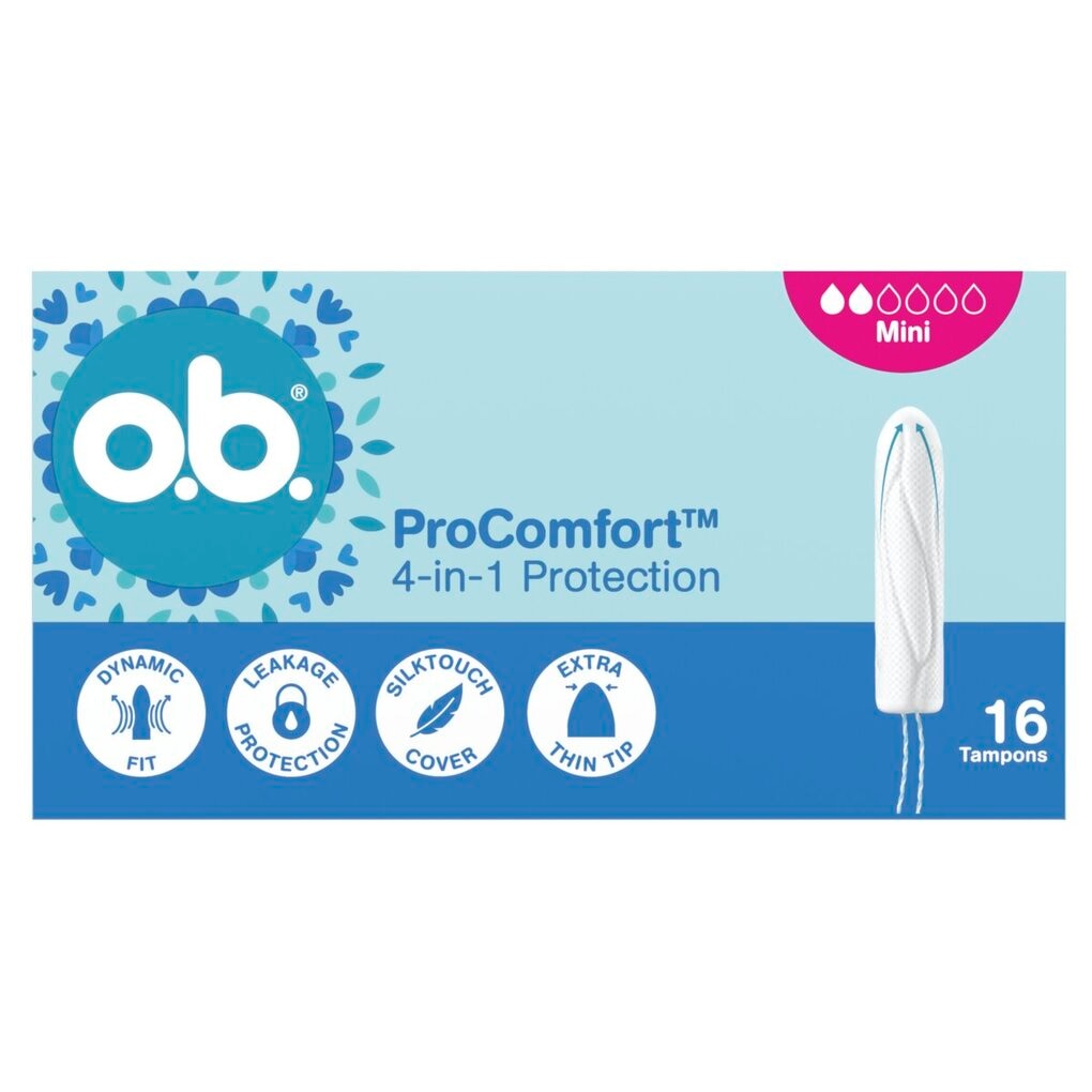 o.b. ProComfort 4-in-1 Protection Mini Tampons
