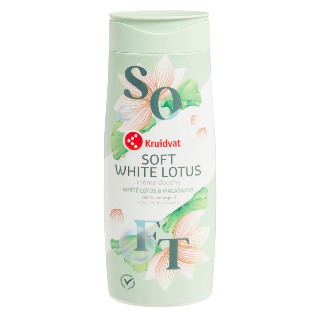 Kruidvat Crème Douche Soft White Lotus & Macadamia Kruidvat Crème Douche Soft White Lotus & Macadamia
