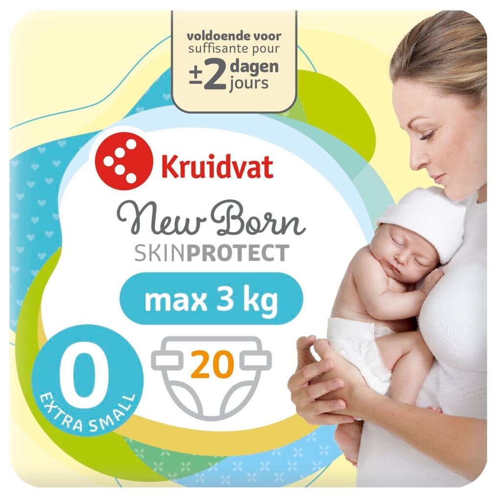 Kruidvat Smallpack de Couches NewBorn Extra Small Taille 0